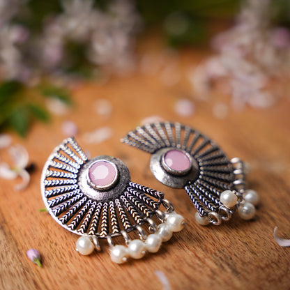 StylishKudi Oxidised Silver Plated Dangler Earrings Combo for Women & Girls