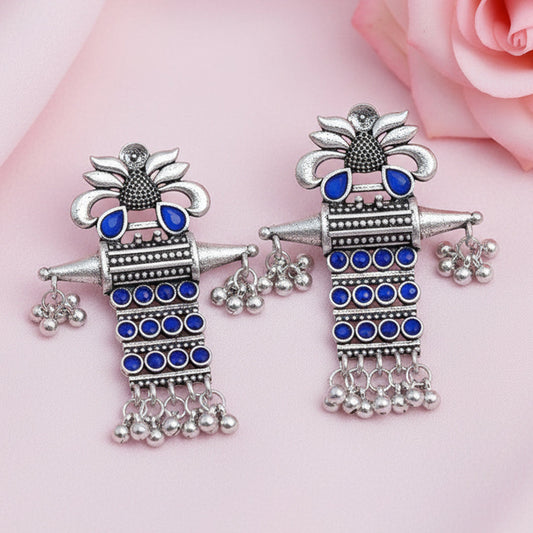 Bindaas Boho dangler earrings (Blue)