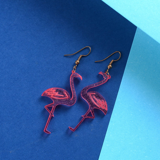 Pink Flamingo Earrings