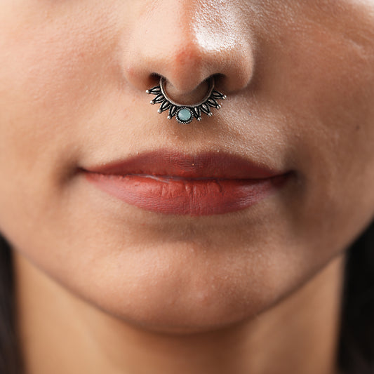 Stone Studded Beautiful Septum
