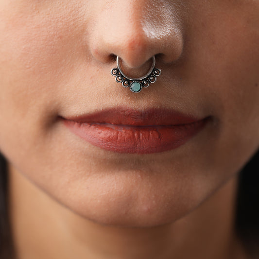 Stone Studded Beautiful Septum
