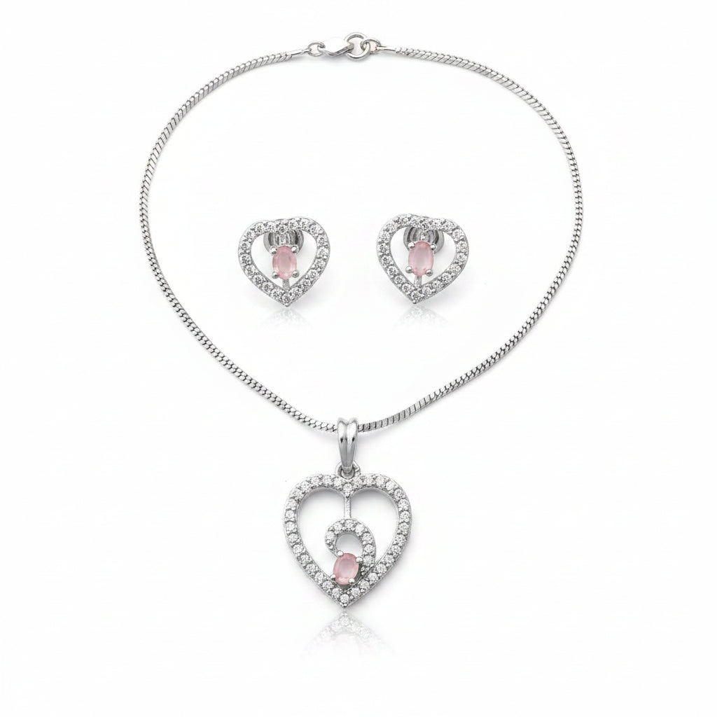 Gentle Heart- Stone studded neckpiece set