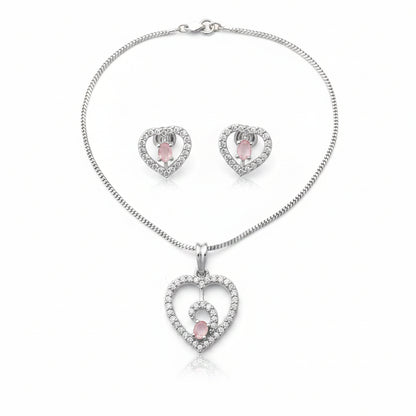 Gentle Heart- Stone studded neckpiece set