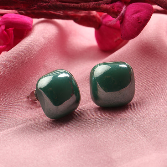 Clean Glow- Stone Stud Earrings