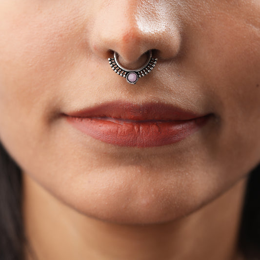 Stone Studded Beautiful Septum