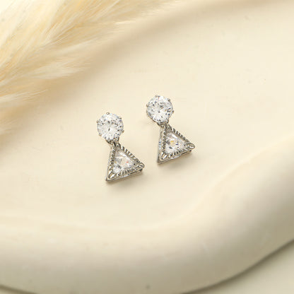 Gentle Shine- Stone studded dangler earrings