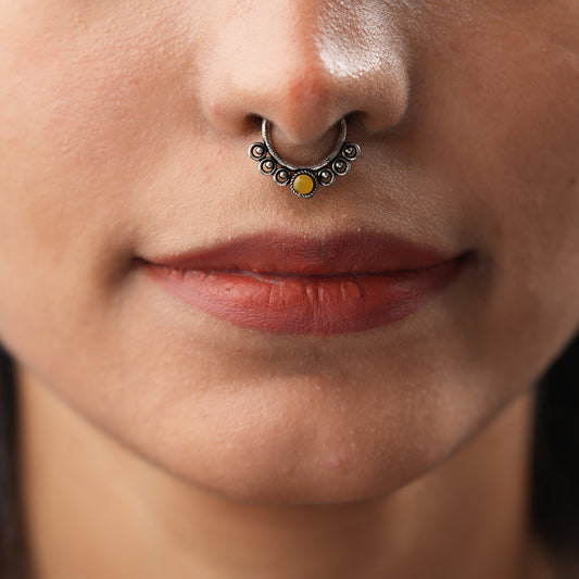 Stone Studded Beautiful Septum