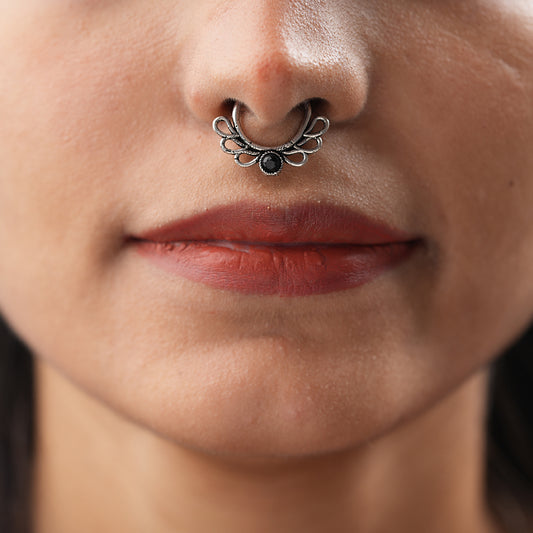 Stone Studded Beautiful Septum