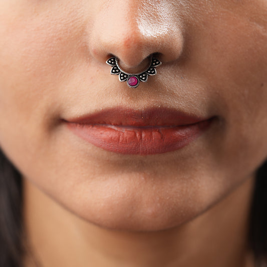 Stone Studded Beautiful Septum