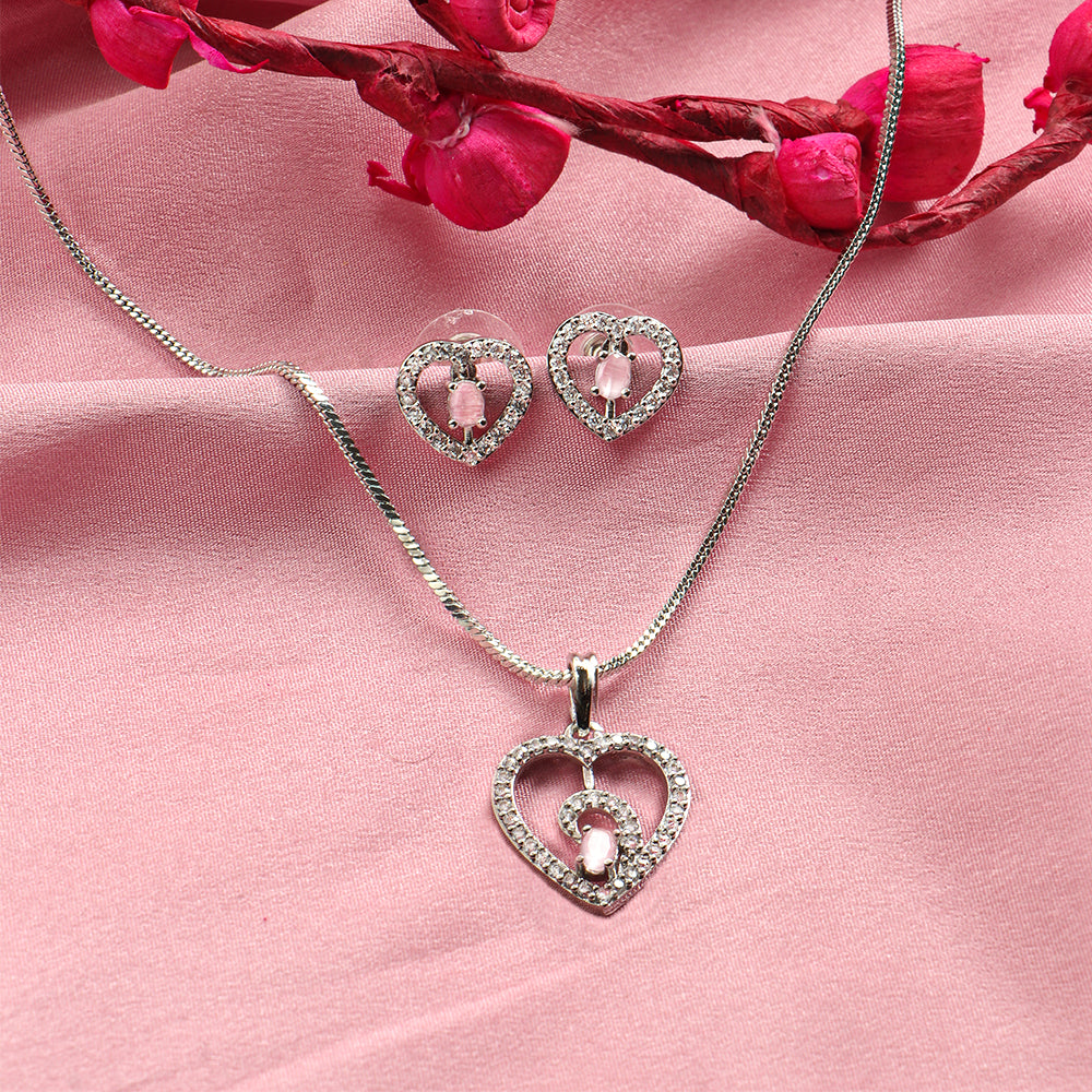 Gentle Heart- Stone studded neckpiece set