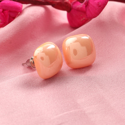 Clean Glow- Stone Stud Earrings