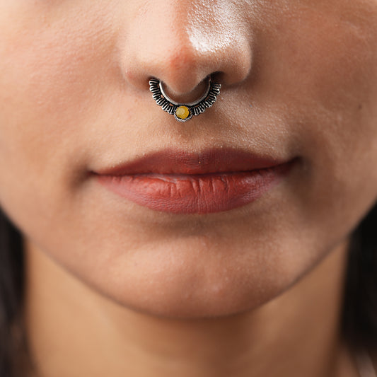 Stone Studded Beautiful Septum
