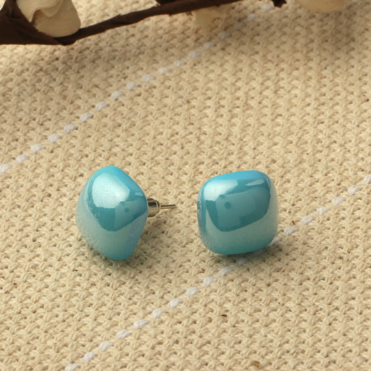 Clean Glow- Stone Stud Earrings