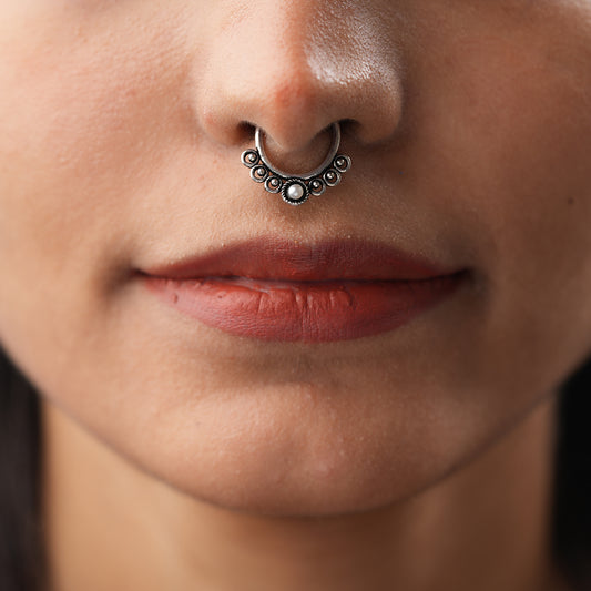 Stone Studded Beautiful Septum