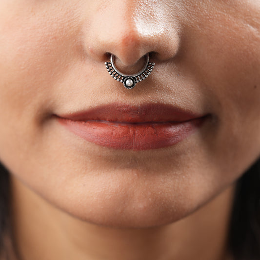 Stone Studded Beautiful Septum