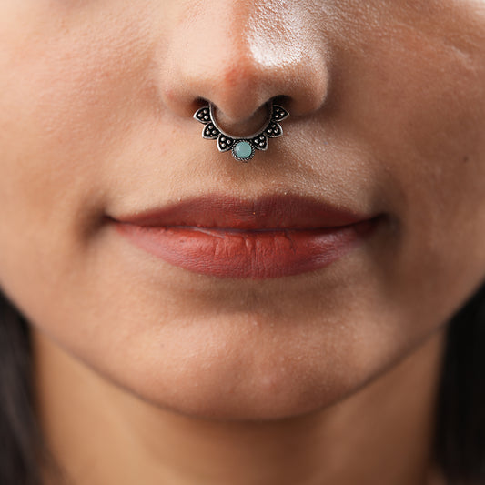 Stone Studded Beautiful Septum