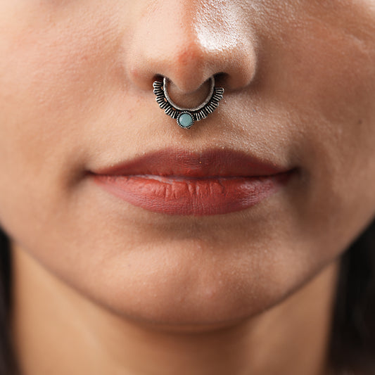 Stone Studded Beautiful Septum