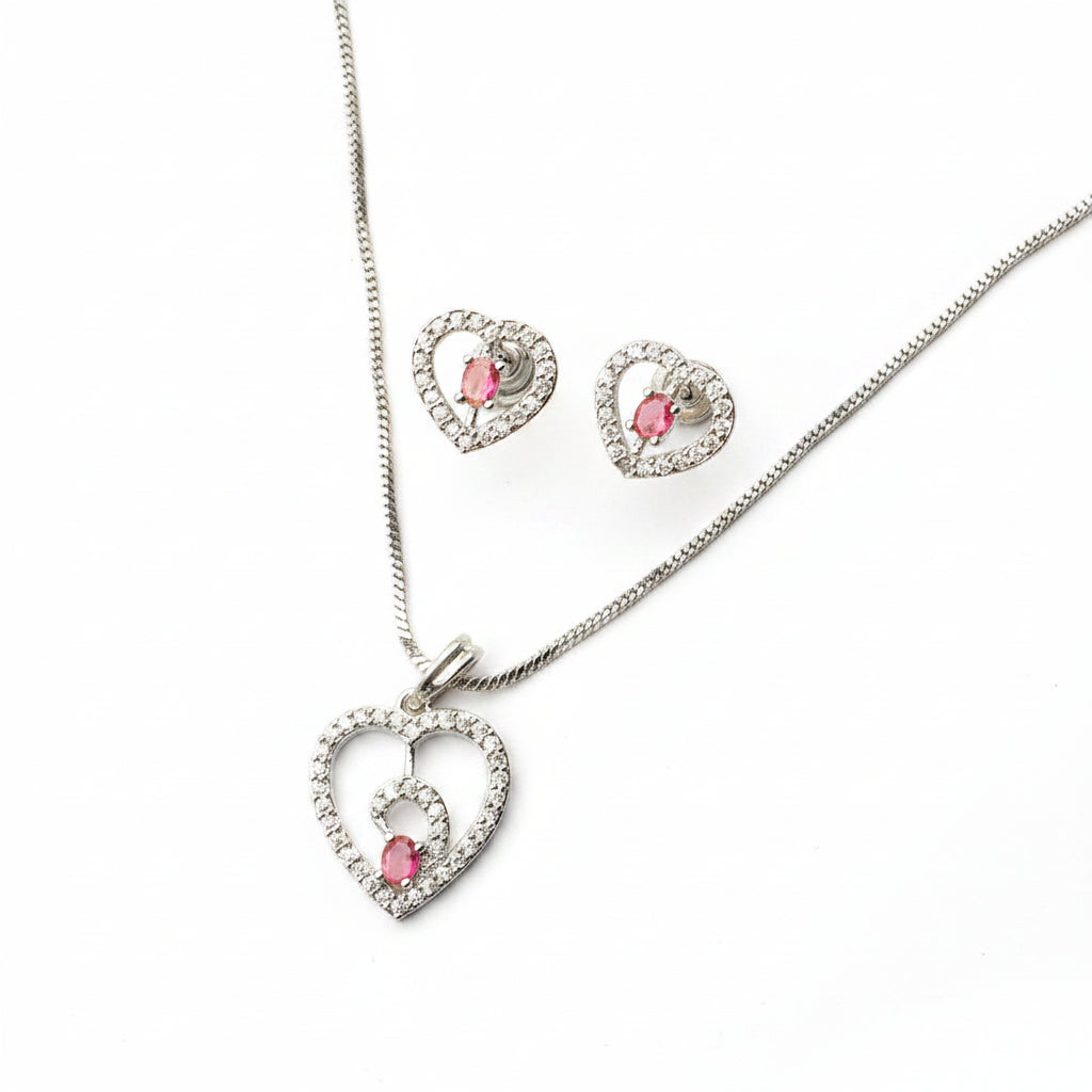 Gentle Heart- Stone studded neckpiece set