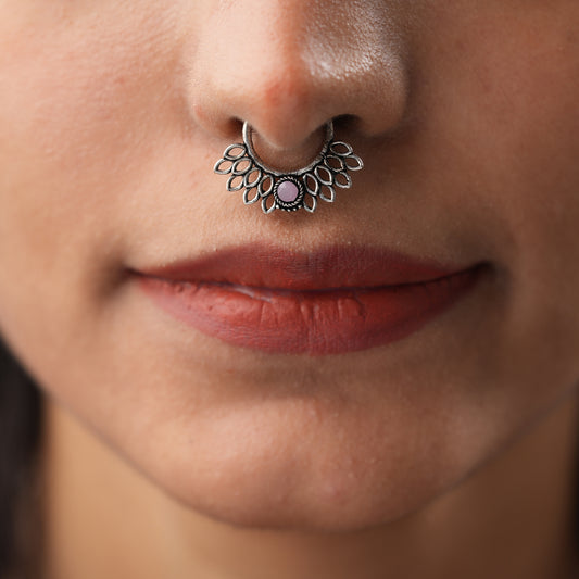 Stone Studded Beautiful Septum