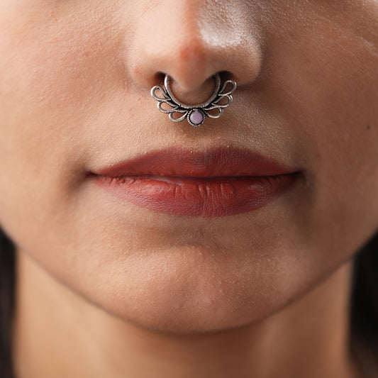 Stone Studded Beautiful Septum
