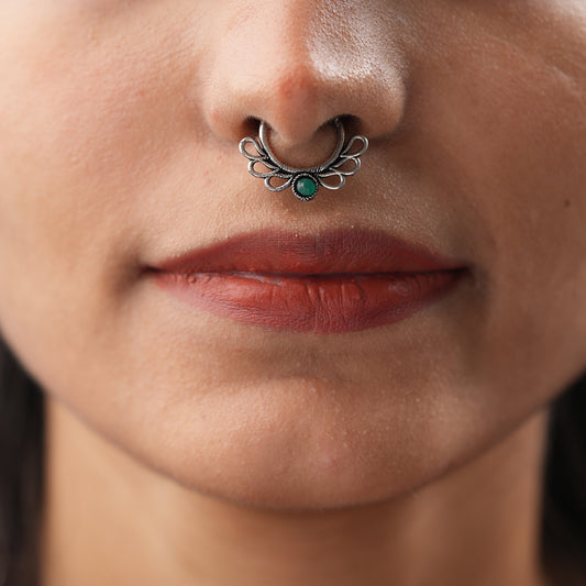 Stone Studded Beautiful Septum