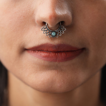 Stone Studded Beautiful Septum