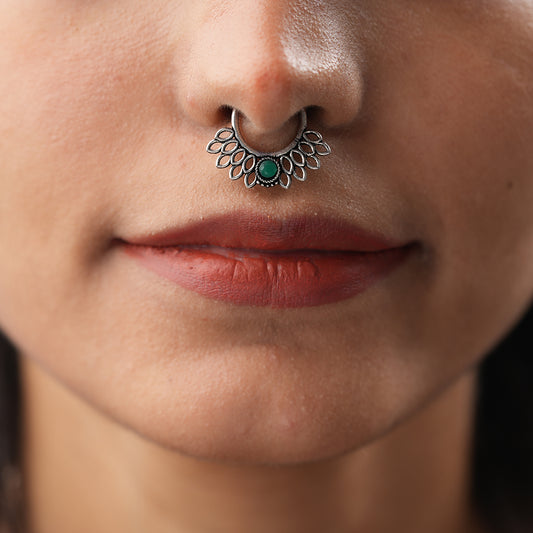 Stone Studded Beautiful Septum