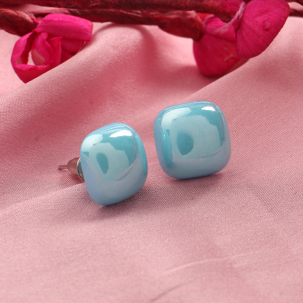 Clean Glow- Stone Stud Earrings