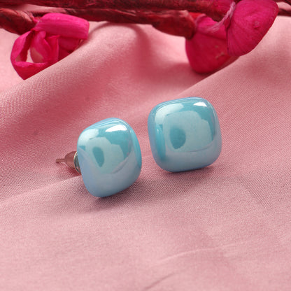 Clean Glow- Stone Stud Earrings
