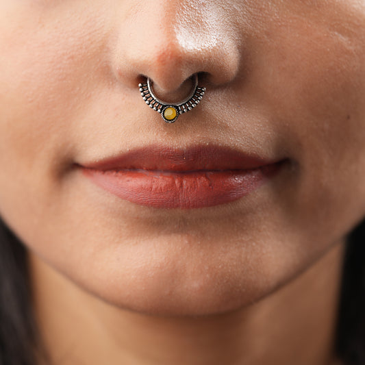 Stone Studded Beautiful Septum