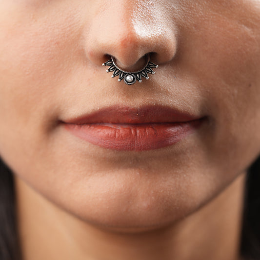Stone Studded Beautiful Septum