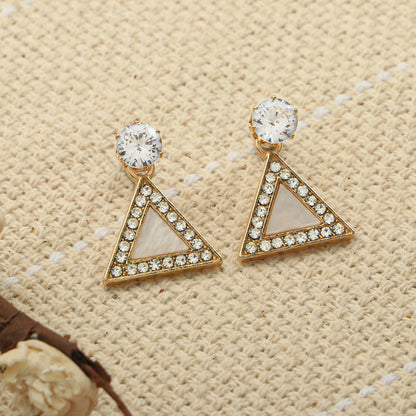 Stone Accent- Stone studded dangler earrings