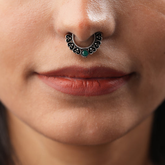 Stone Studded Beautiful Septum