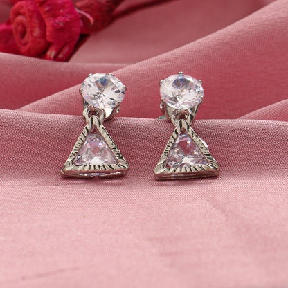 Gentle Shine- Stone studded dangler earrings