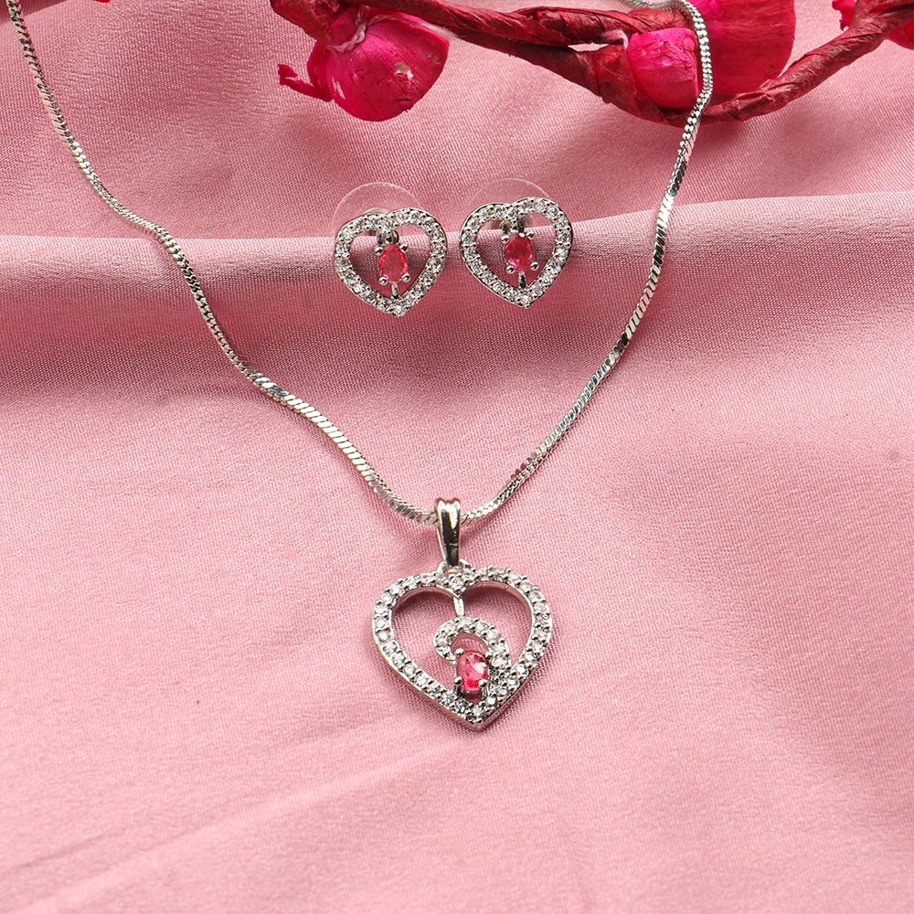 Gentle Heart- Stone studded neckpiece set