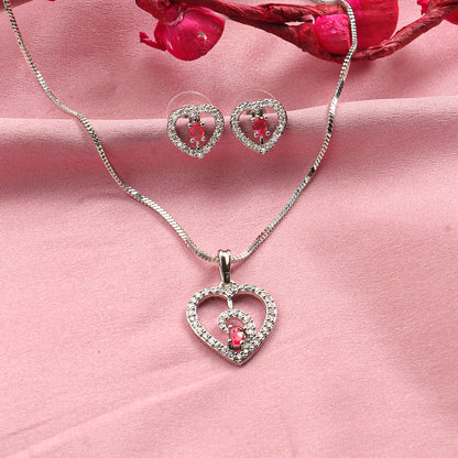 Gentle Heart- Stone studded neckpiece set