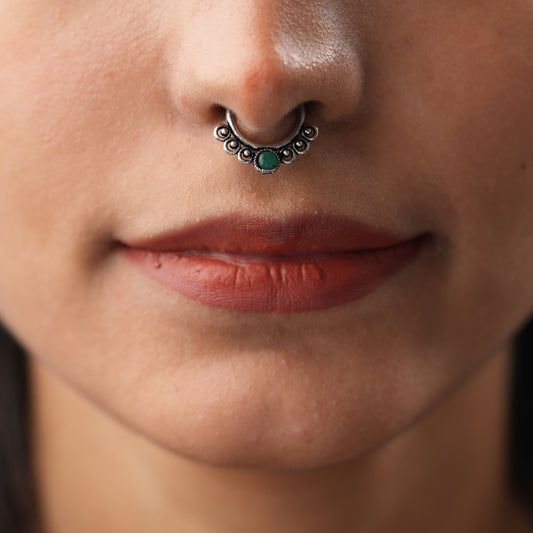 Stone Studded Beautiful Septum