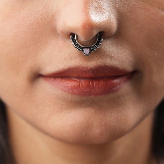 Stone Studded Beautiful Septum