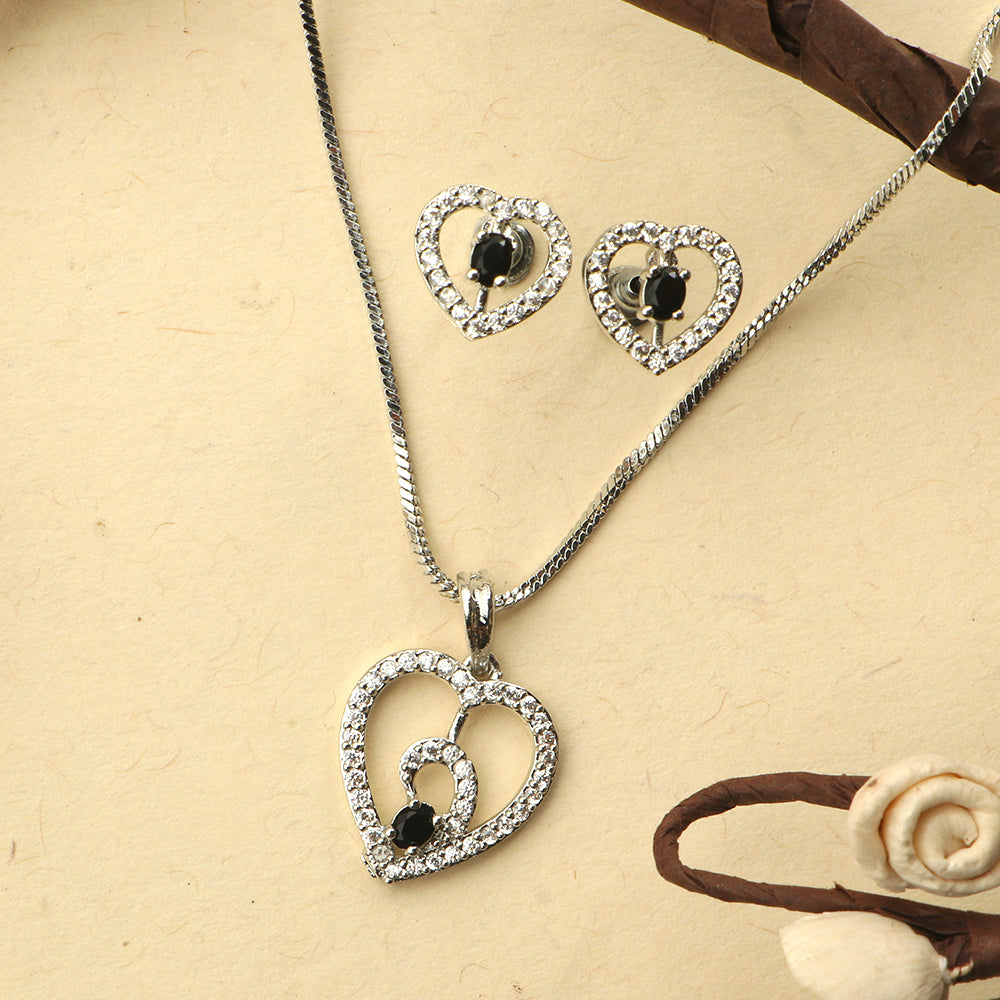 Gentle Heart- Stone studded neckpiece set