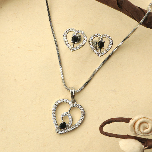 Gentle Heart- Stone studded neckpiece set