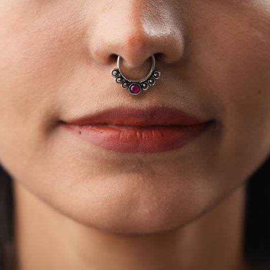 Stone Studded Beautiful Septum