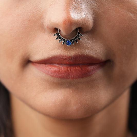 Stone Studded Beautiful Septum