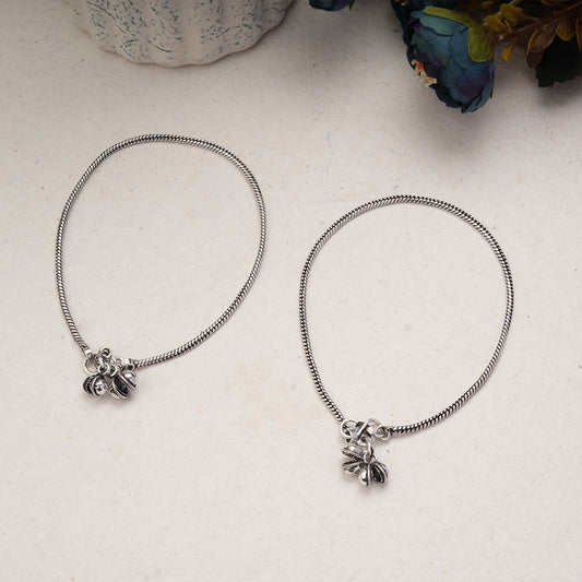 Beaded Oxidised Anklet