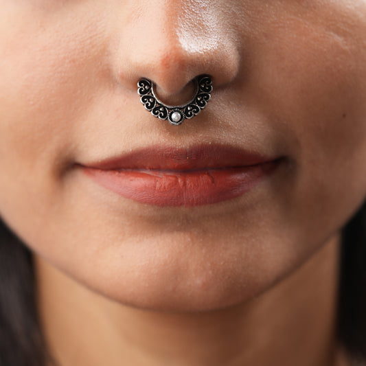 Stone Studded Beautiful Septum