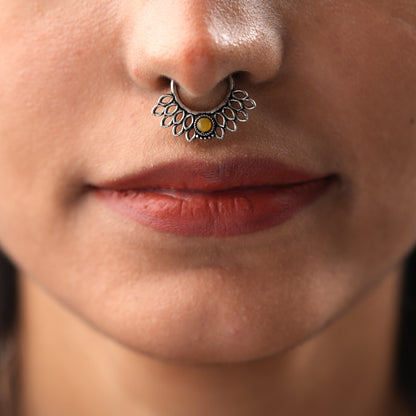 Stone Studded Beautiful Septum