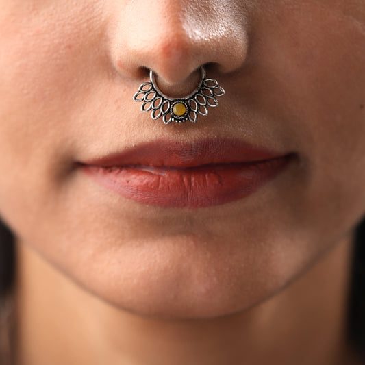 Stone Studded Beautiful Septum
