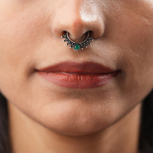 Stone Studded Beautiful Septum