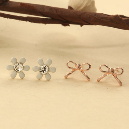 Petal Pop Pair- Combo stud earrings