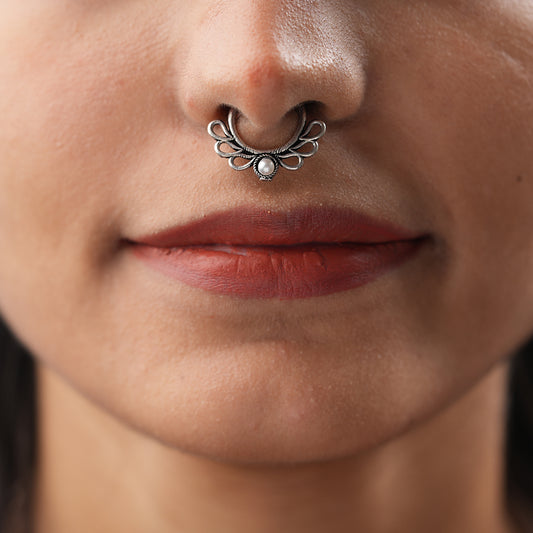 Stone Studded Beautiful Septum