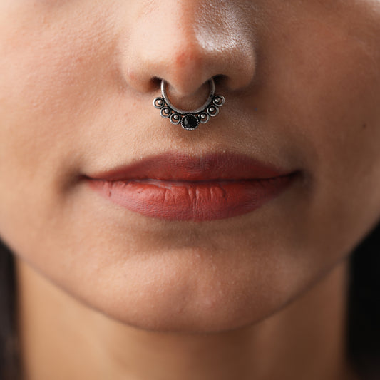 Stone Studded Beautiful Septum